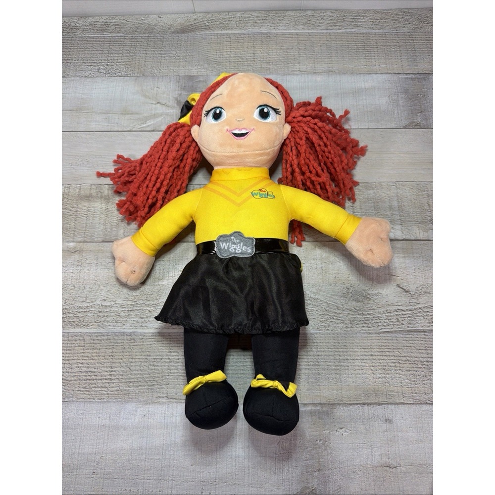 2019 The Wiggles Singing Emma Plush Doll 17" Red Hair Yellow Untested